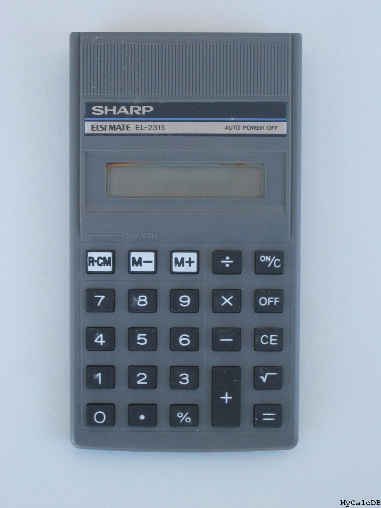 Sharp EL231S IT History Society